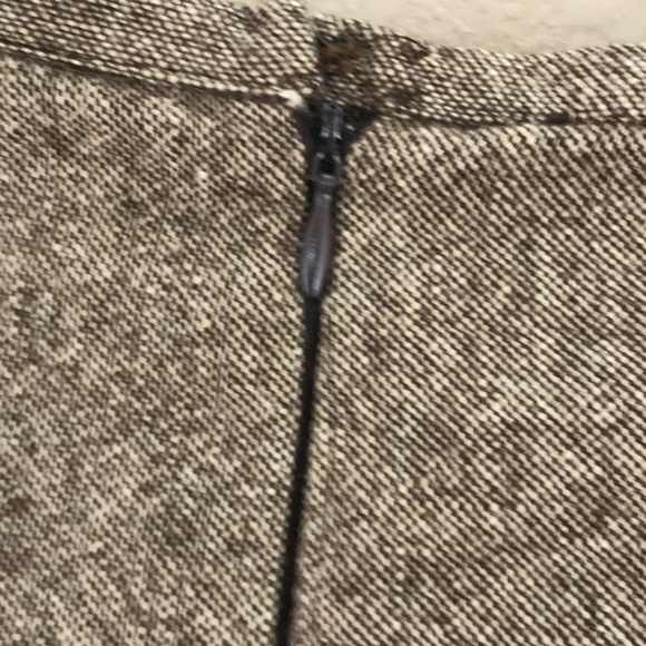 Sigrid Olsen Brown Wool Blend Skirt w Pleats D - Picture 7 of 9